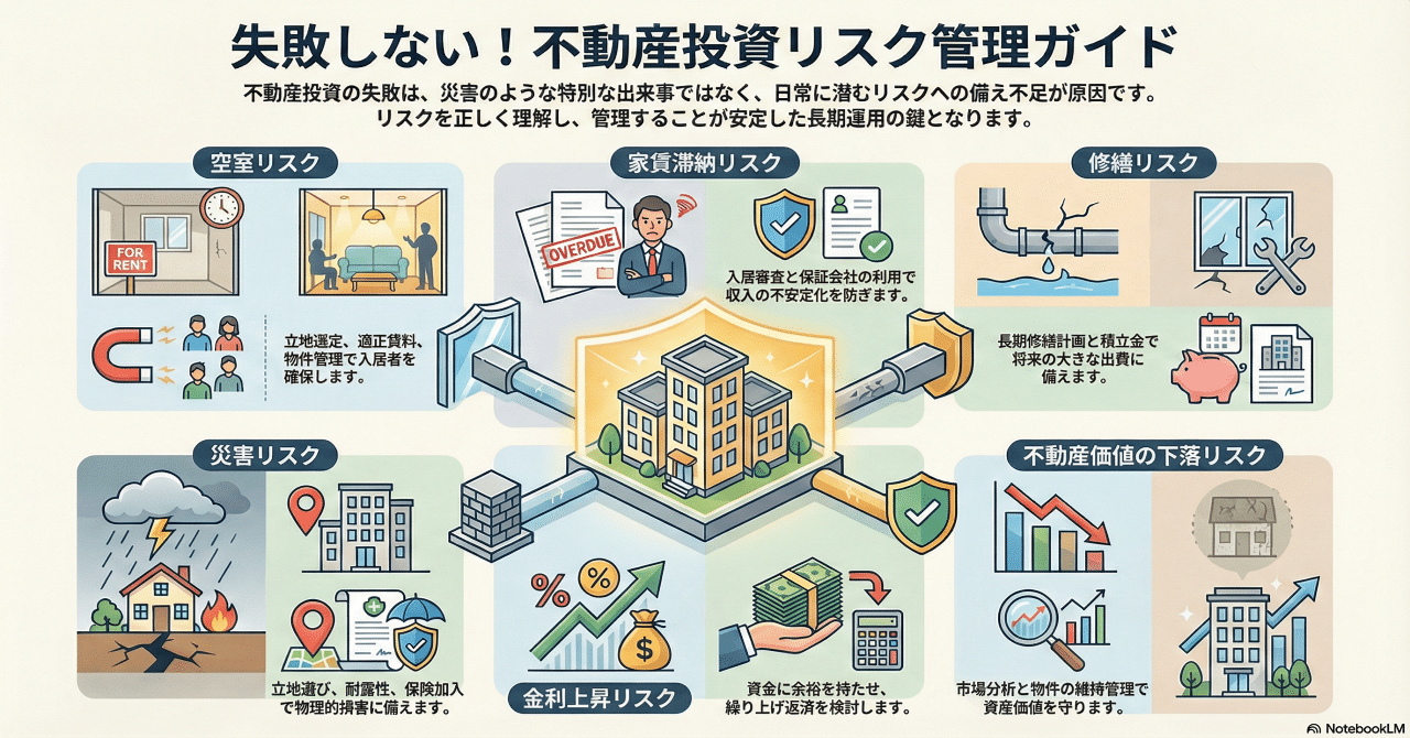 不動産投資の6つのリスクと対策を解説｜失敗を防ぐポイントとは【要点整理】｜yamoney(ヤマネー)