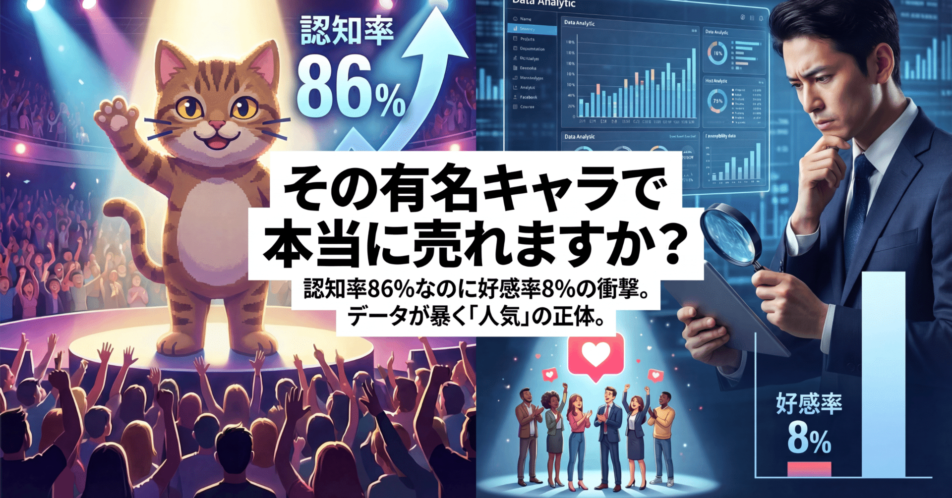 認知率86%なのに好感率8% －その有名キャラで本当に売れますか？｜日本