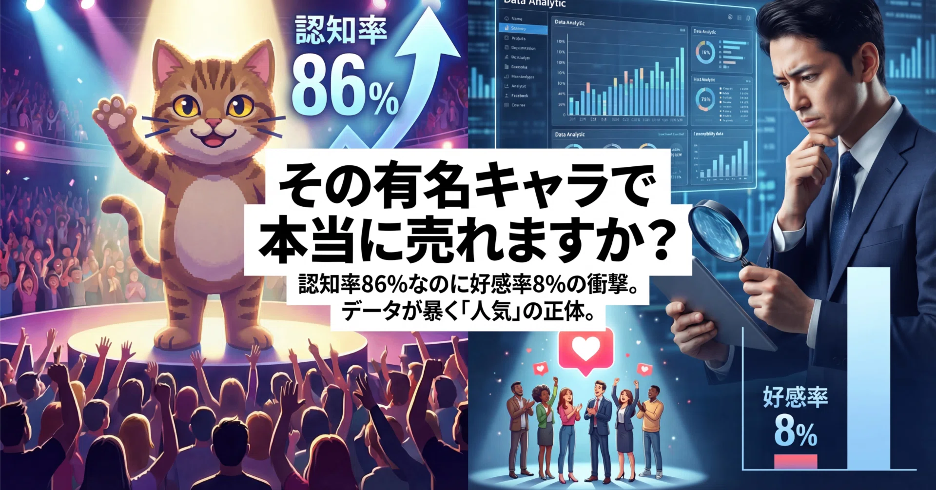 認知率86%なのに好感率8% -その有名キャラで本当に売れますか?|日本 認知率86%なのに好感率8% -その有名キャラで本当に売れますか?|日本