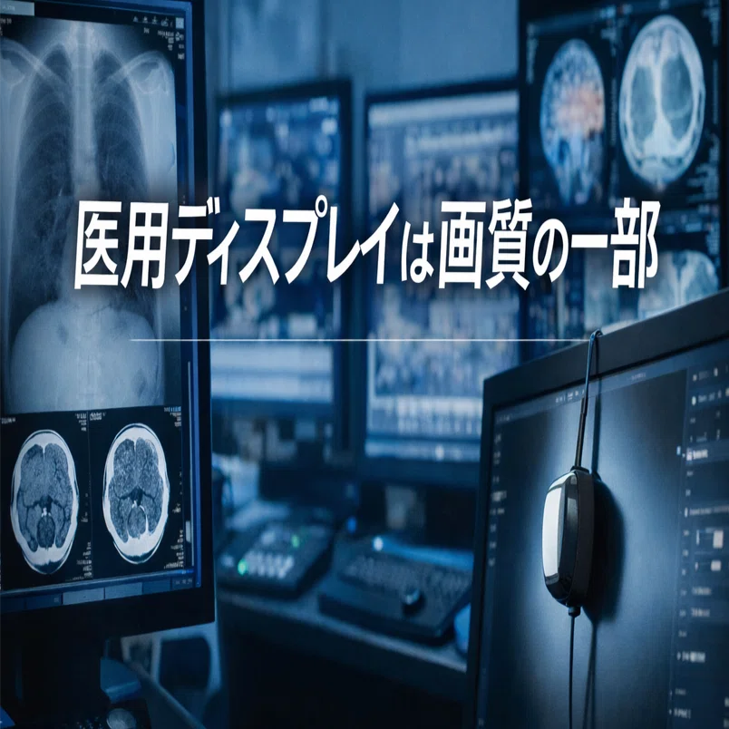 医用ディスプレイは画質の一部 ― 診断用・参照用の違いと品質管理を 