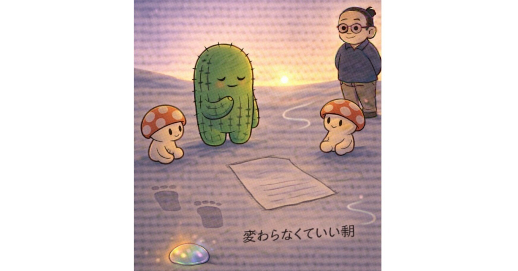 サボテン君とキノコ君の物語】第31話 変わらなくていい朝｜Tasogare-kun