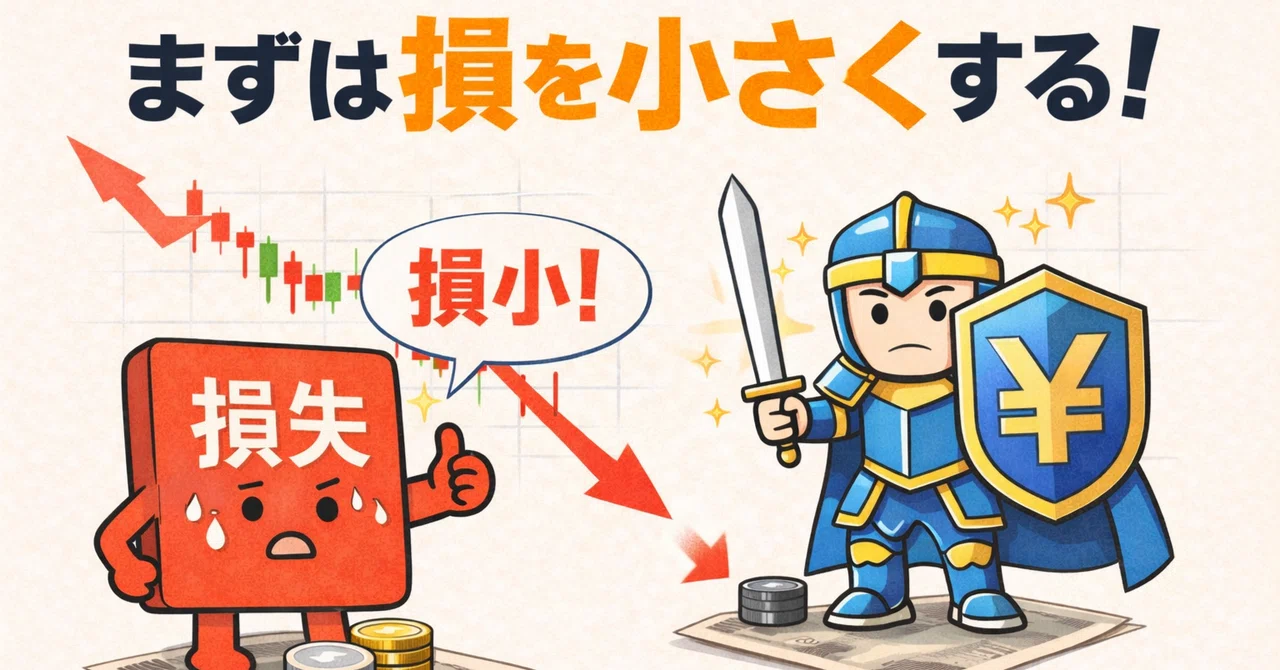勝つためには、まず「損を小さく」する|カマチ