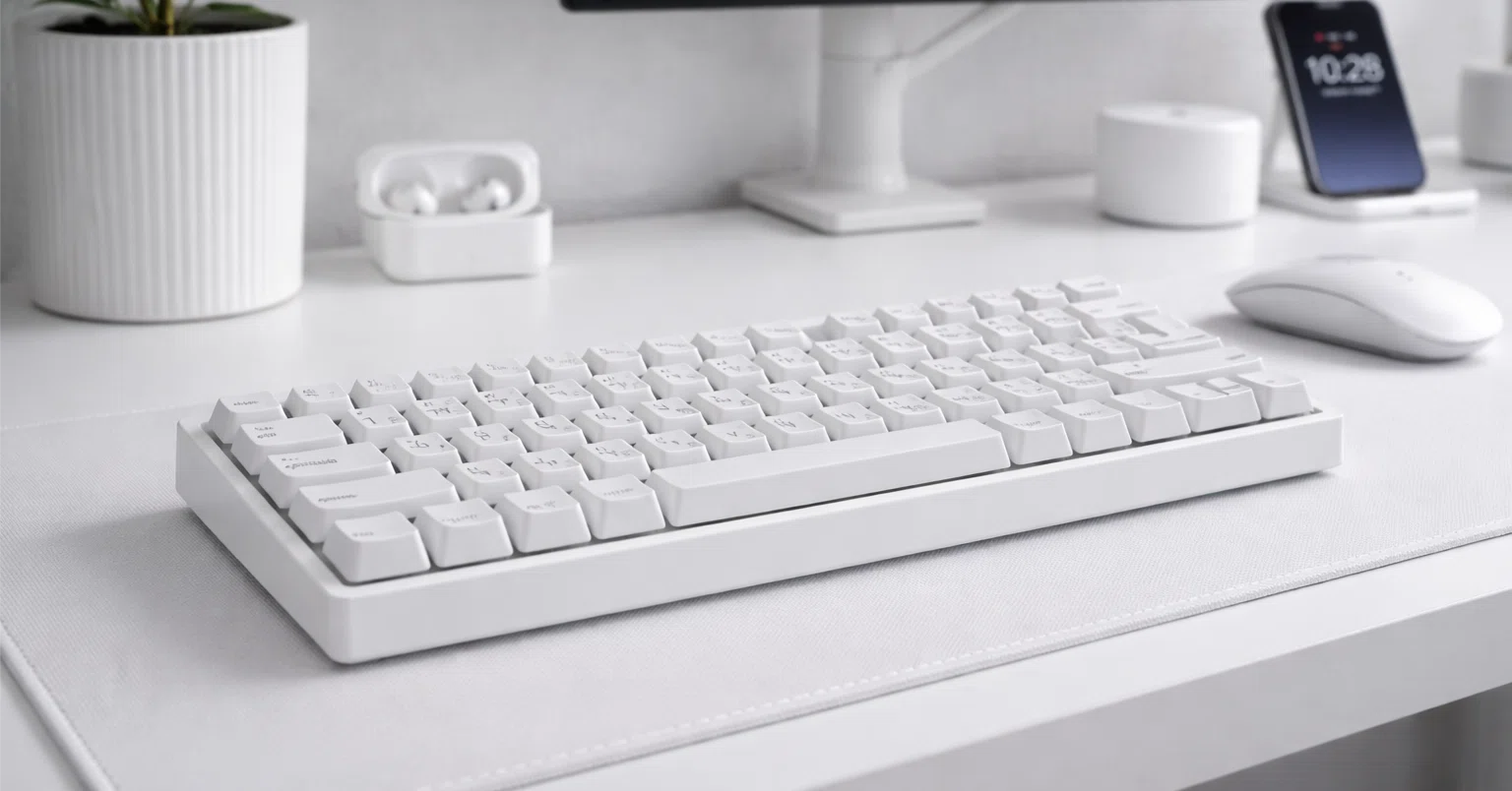 白デスク派におすすめ！ホワイトキーボード5選【仕事・ゲーミング対応