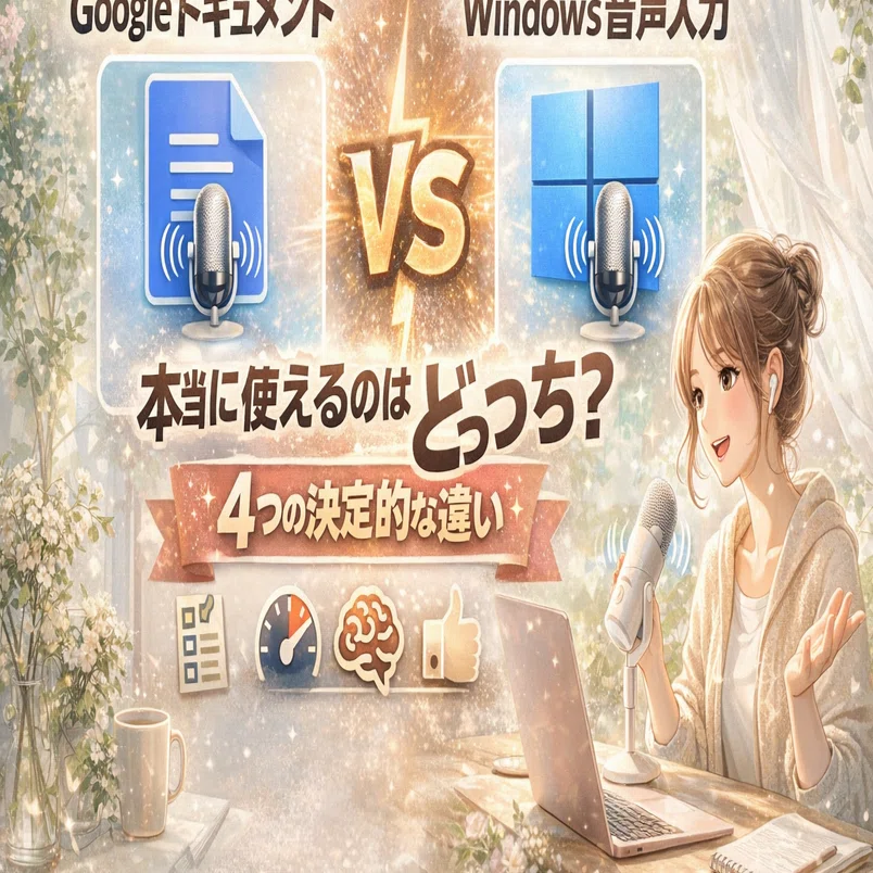 2026年版】Googleドキュメント vs Windows音声入力本当に使えるのは