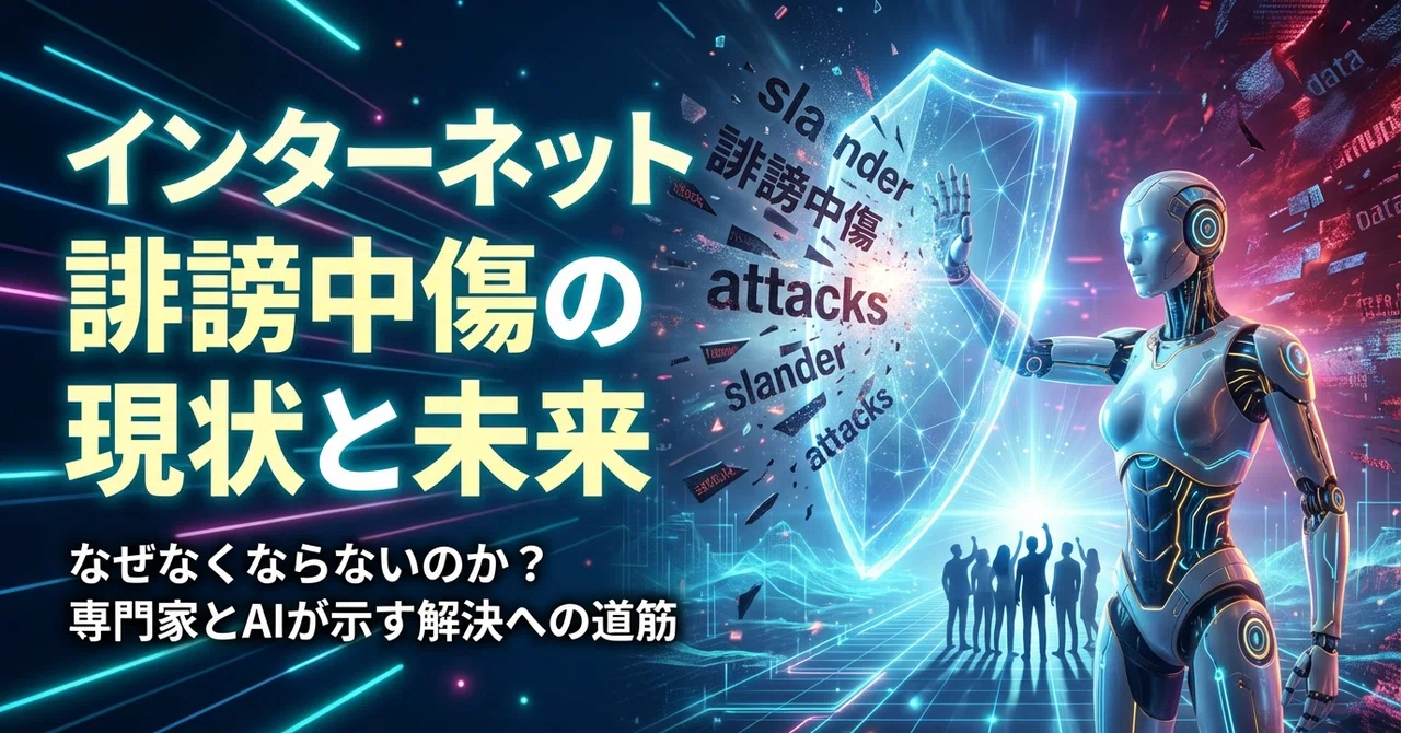【インターネット誹謗中傷の現状と未来】なぜなくならないのか?専門家とAIが示す解決への道筋|BLITZ note⚡【誹謗中傷・風評被害対策 ...