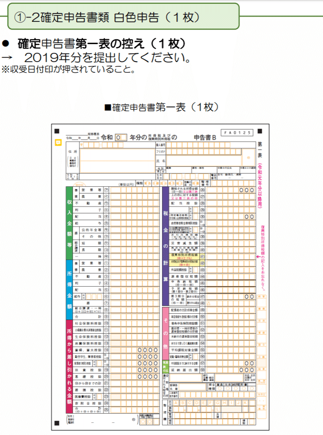 申告 金 欄 給付 記入 化 持続 確定