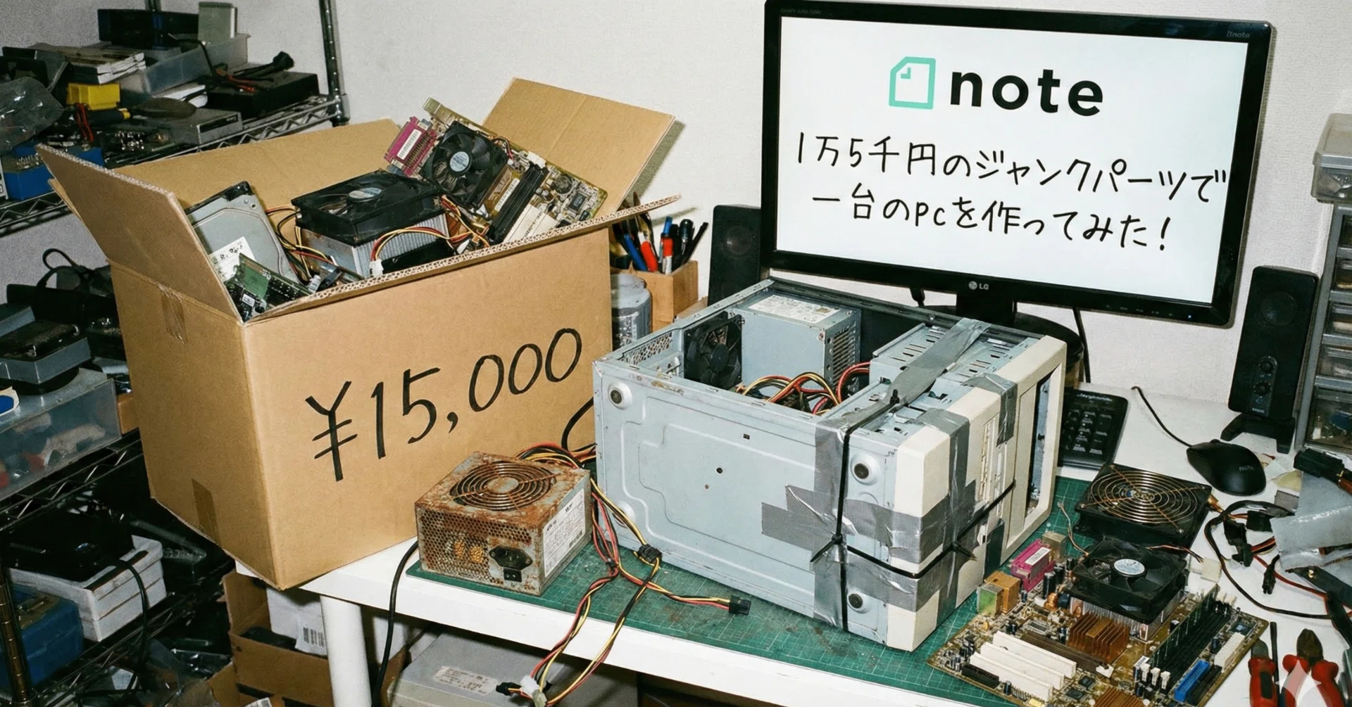 1万5千円のジャンクパーツで一台のpcを作ってみた!|maaku 1万5千円のジャンクパーツで一台のpcを作ってみた!|maaku
