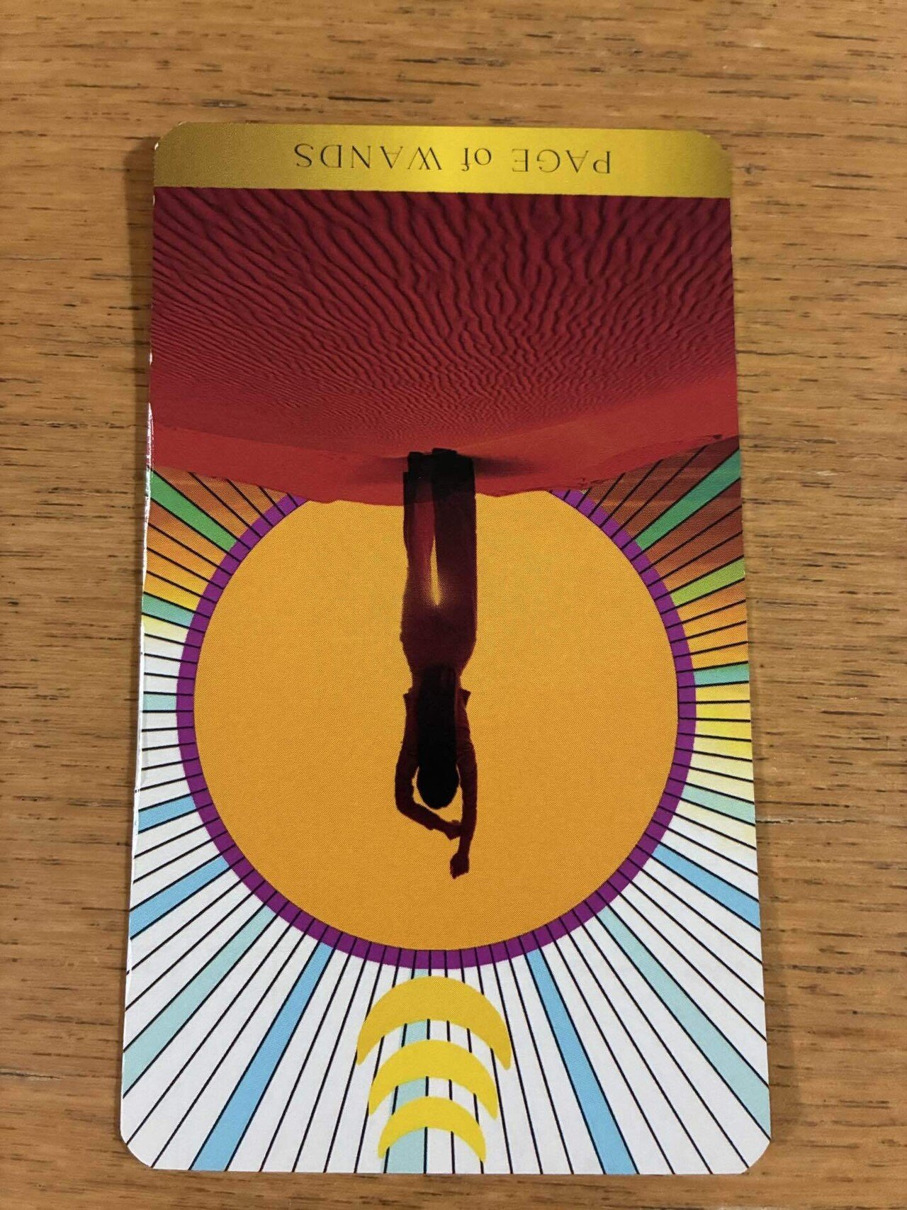 仕事納めに出たカード ― Page of Wands〈逆位置〉｜quiet_oracles