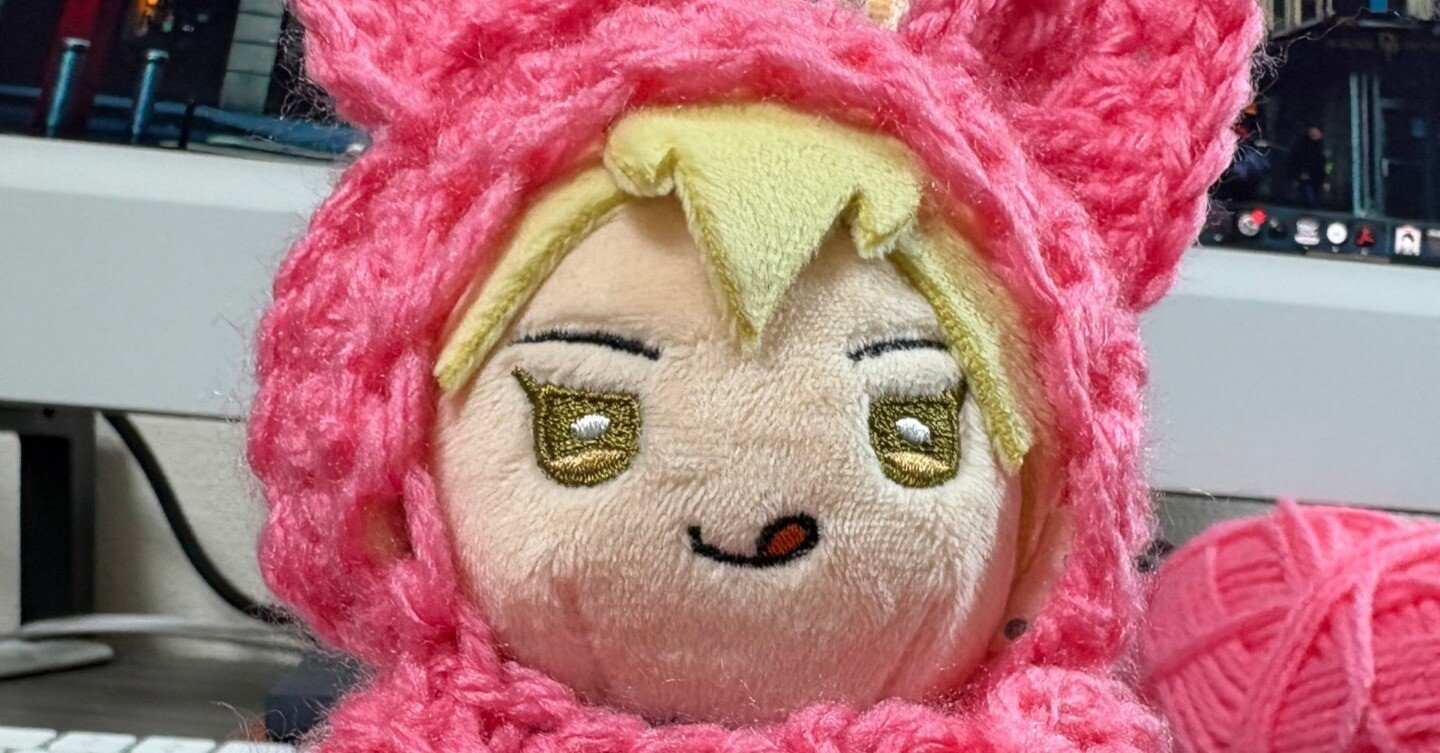 適当に】推しぬいの耳付きポンチョを編もう｜秋元嘉乃