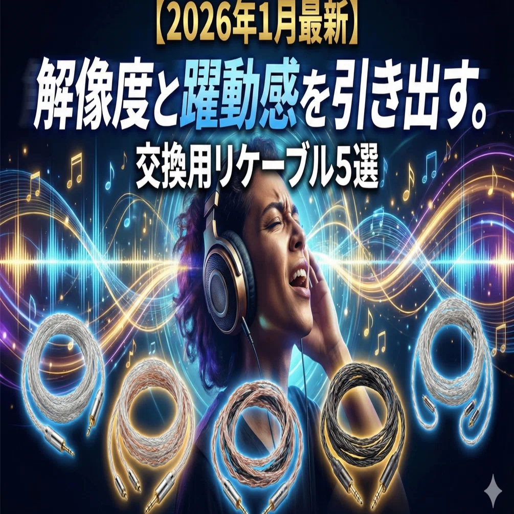 2026年2月最新】解像度と躍動感を引き出す。交換用リケーブル5選
