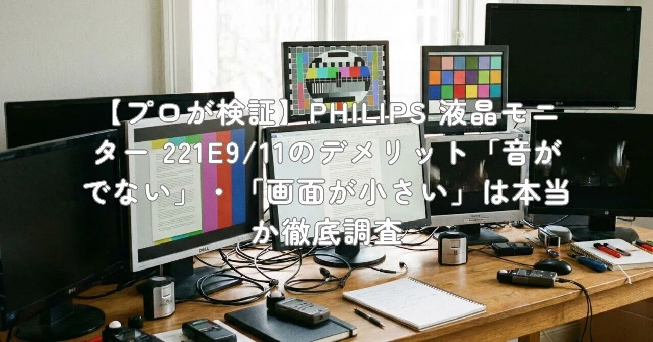 プロが検証】PHILIPS 液晶モニター 221E9/11のデメリット「音がでない
