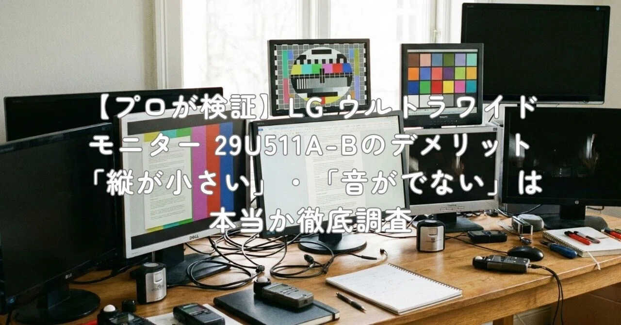 プロが検証】LG ウルトラワイドモニター 29U511A-Bのデメリット「縦が
