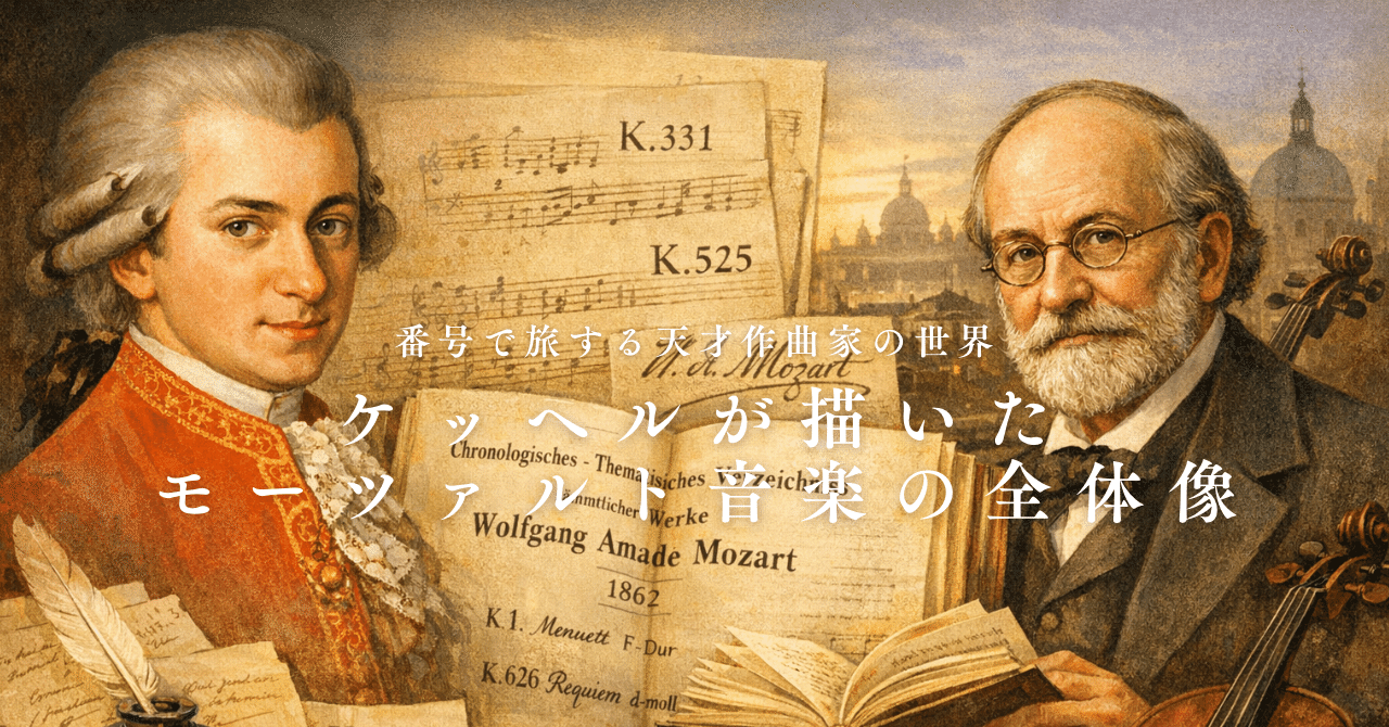 モーツァルトの全音楽作品の時系列主題別目録 / ルートヴィヒ・フォン・ケッヘル ケッヘルが描いたモーツァルト音楽の全体像──番号で旅する天才作曲家