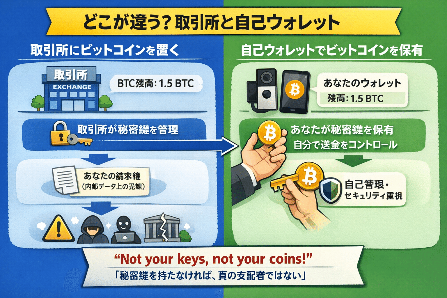 ビットコインの交換所保有｜guenter1972