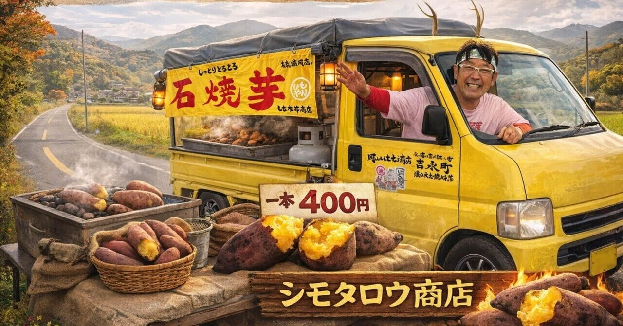 還暦起業 焼き芋屋編｜田舎で楽しい60代しもやん