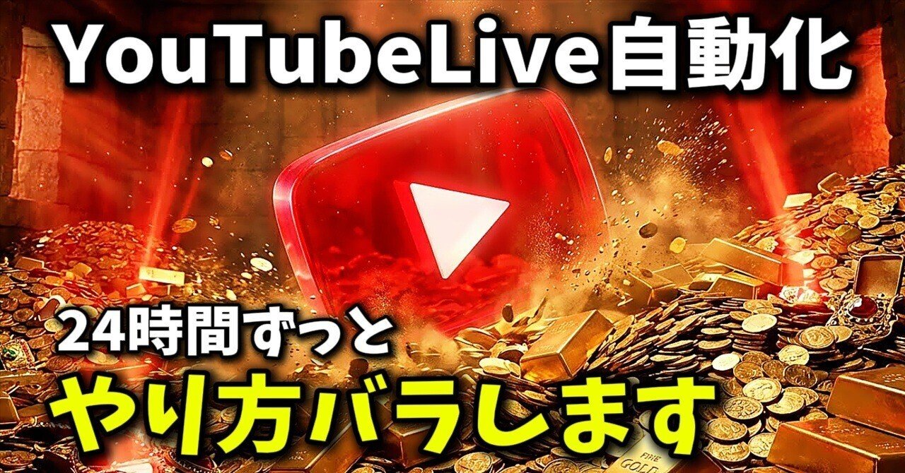 完全保存版】知識ゼロから始める「YouTube 24時間ライブ配信」自作