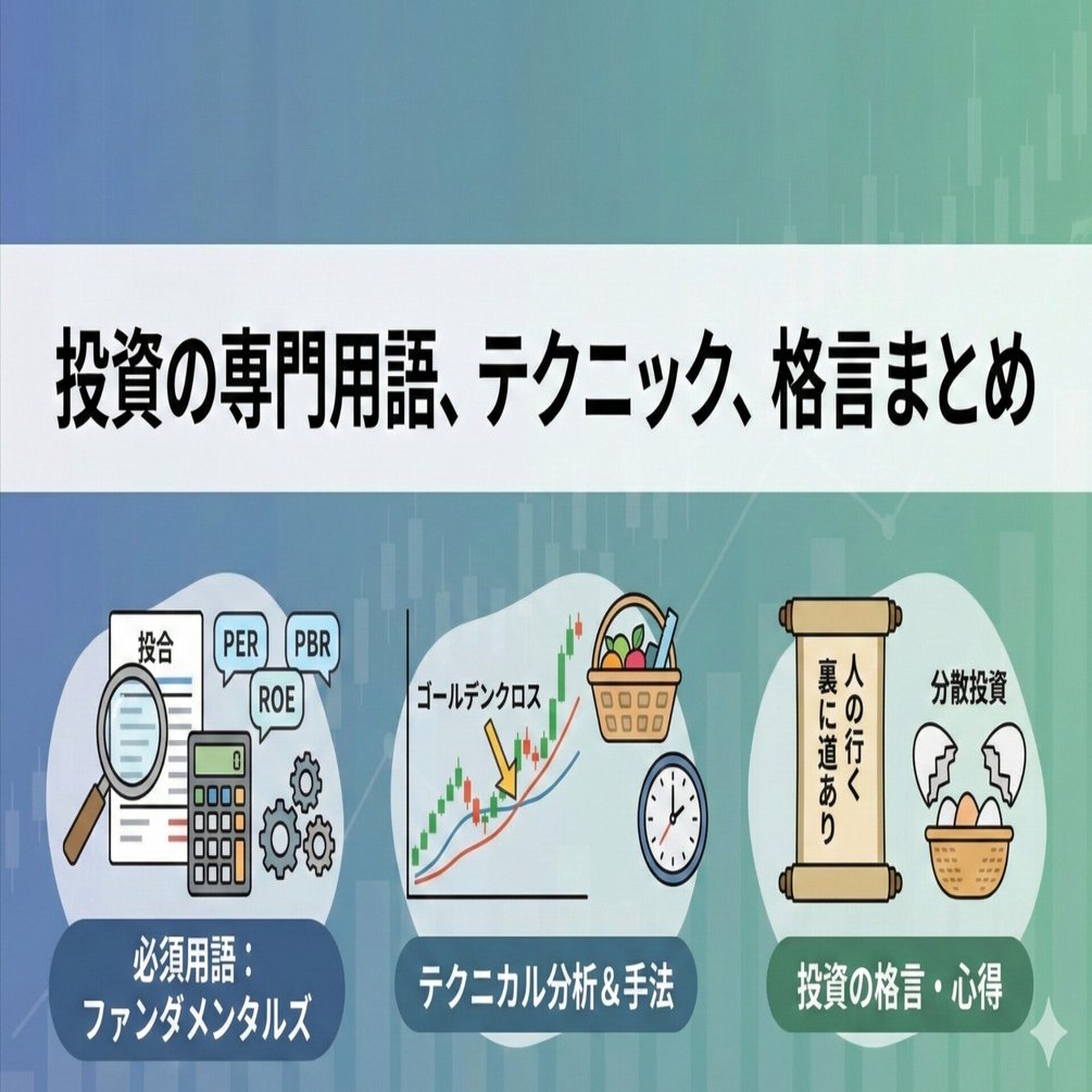 保存版】投資の「？」がなくなる。最初に知っておきたい用語・格言まとめ｜現役高校教師の進路指導室