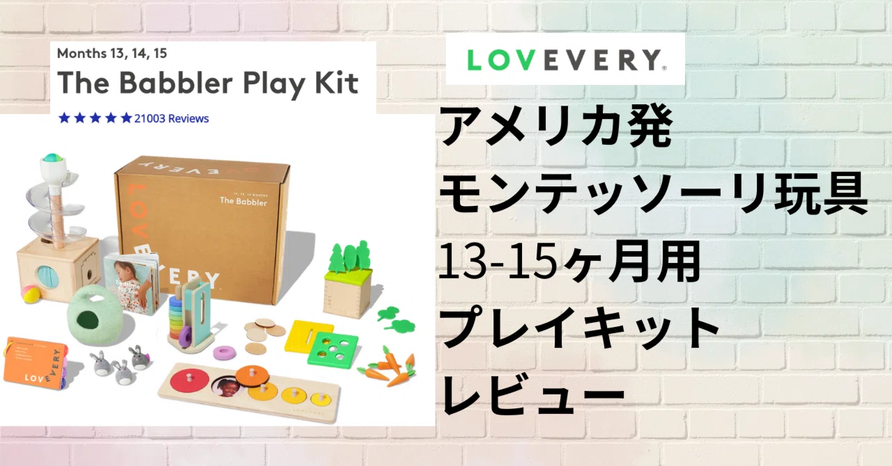 アメリカ子育て〉生後12ヶ月突入！ アメリカ発モンテッソーリ知育玩具 