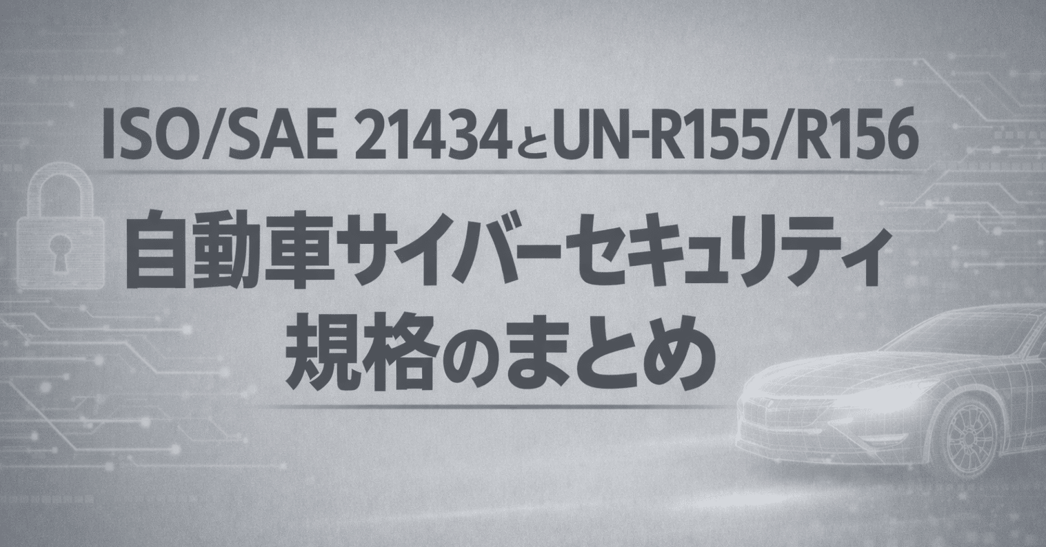 ISO/SAE 21434とUN-R155/R156：自動車サイバーセキュリティ規格の
