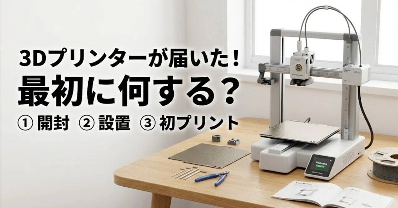 3Dプリンターが届いた！最初に何する？【開封〜初プリントまで完全 