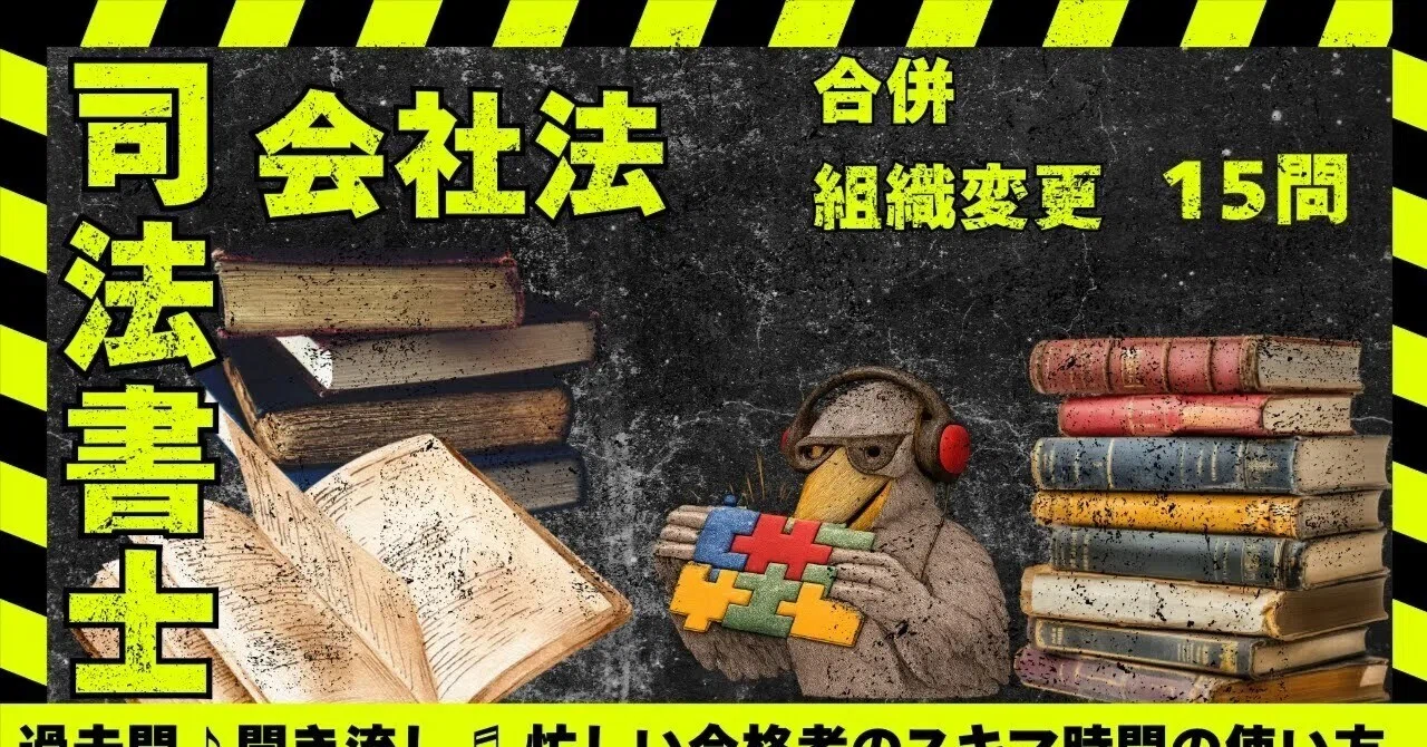 司法書士試験｜会社法「合併等」｜キーワードから過去問分析｜ozappa