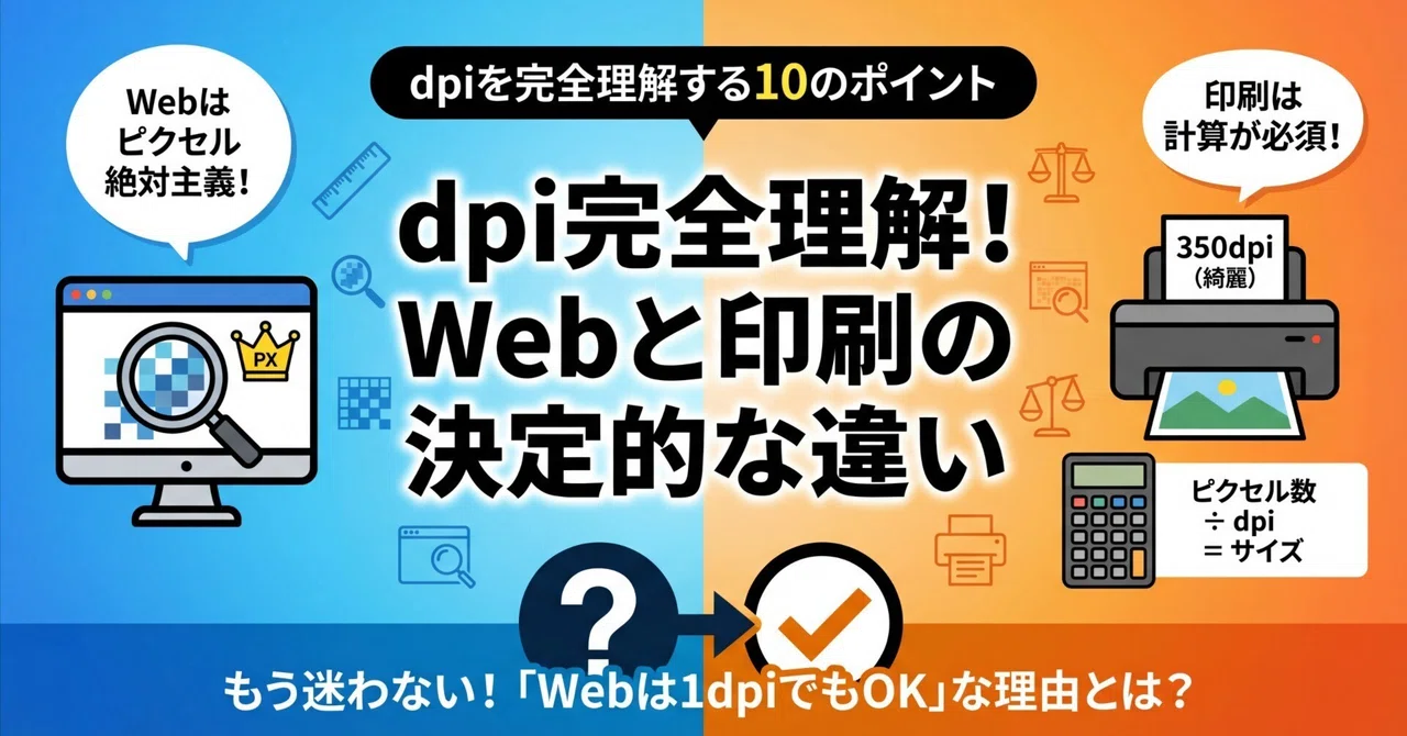 dpiを完全理解する10のポイント── Web用は実は1dpiでもいい?|Studio Envi|須崎塾