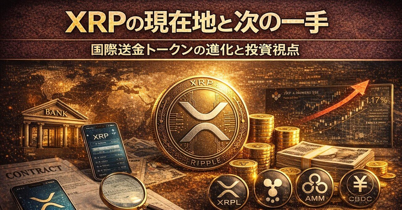 XRPの現在地と次の一手｜国際送金トークンの進化と投資視点｜makibi09