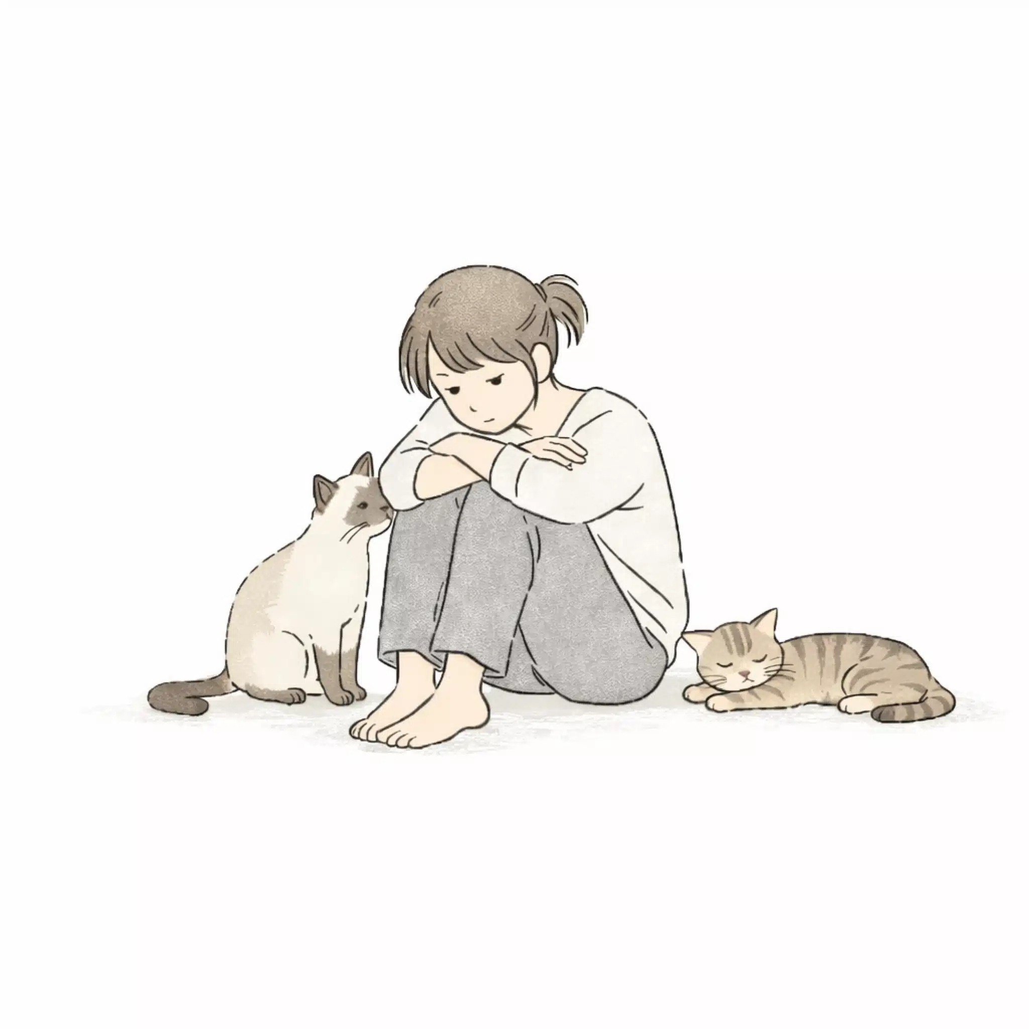 保護猫2匹との暮らし