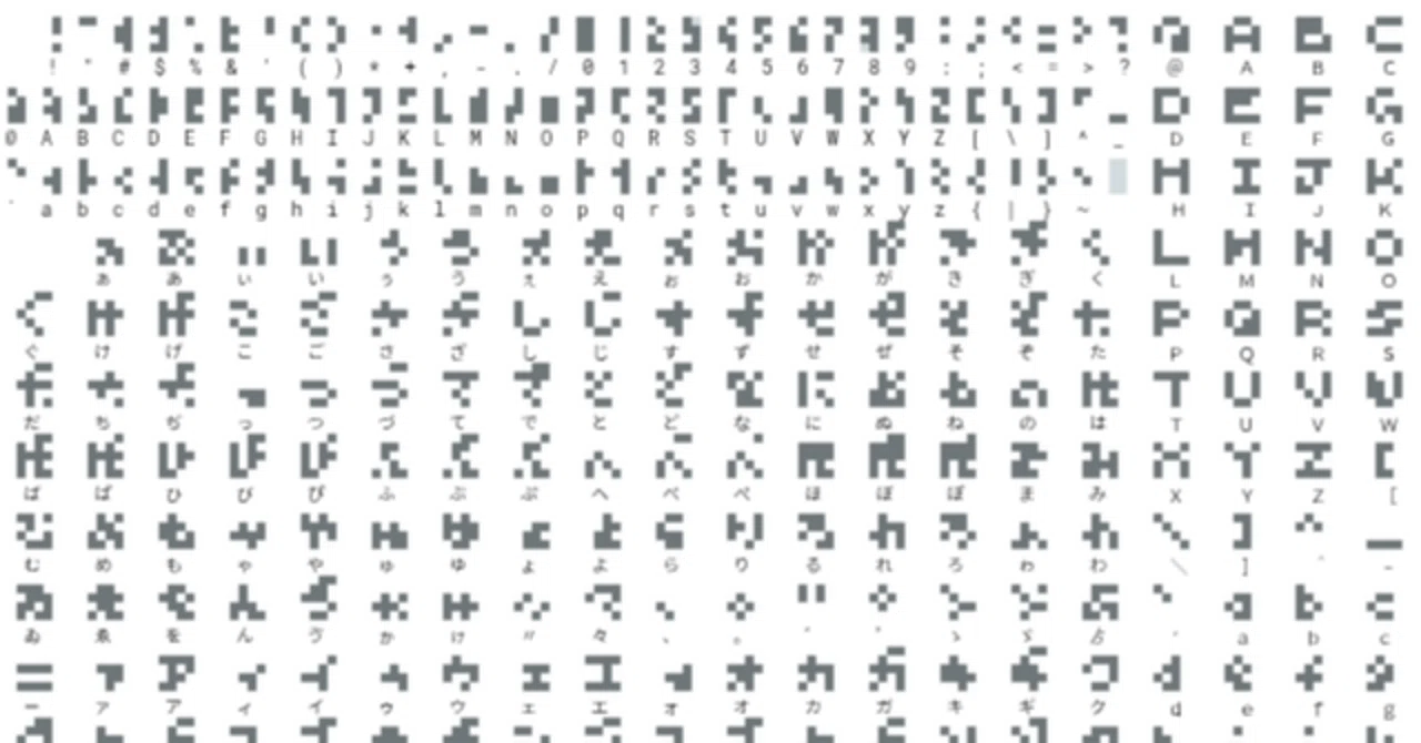 Reflecting on the 4,000-character/2x4 half-width and 4x4 full-width dot ...