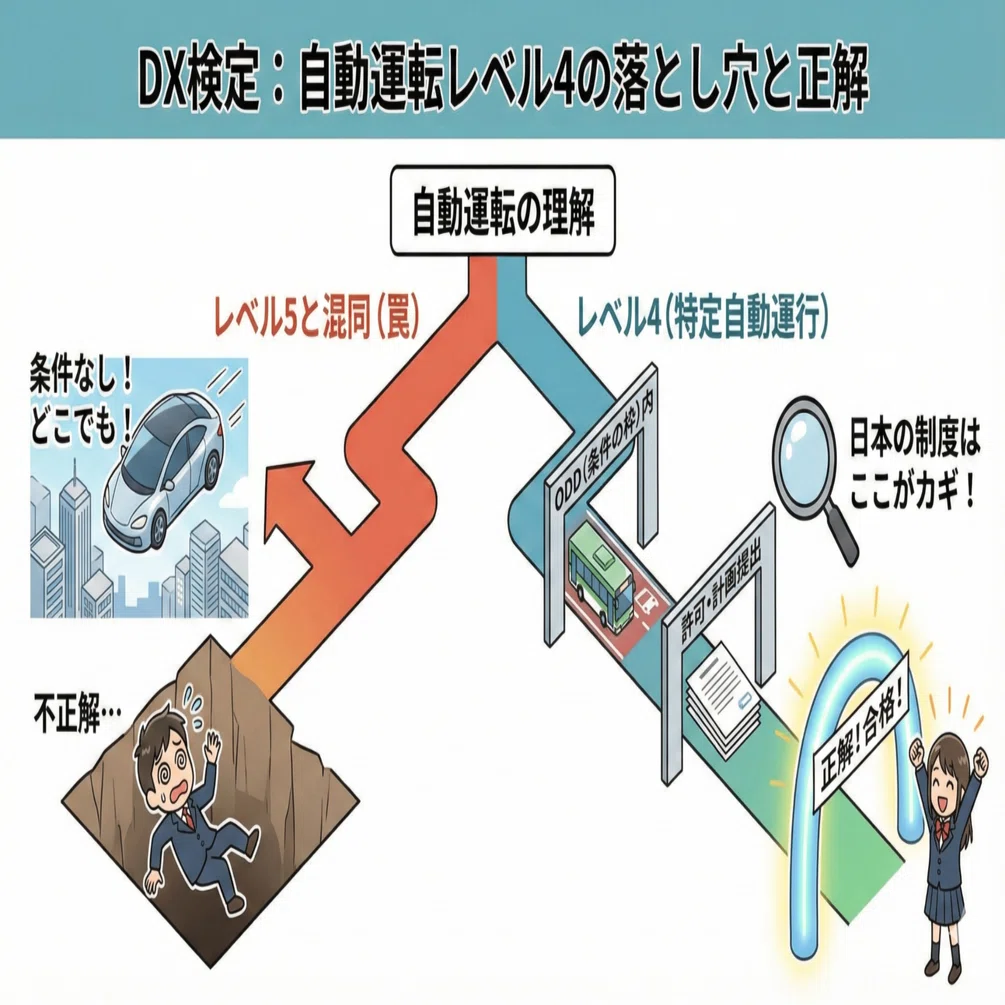 動作確認できてます DX検定で押さえる「自動運転レベル4」――“解禁”の意味を一語で落とさ