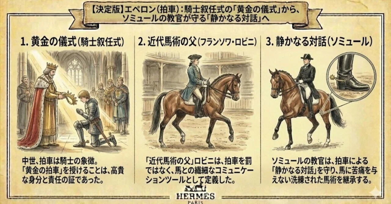 決定版】エペロン（拍車）：騎士叙任式の「黄金の儀式」から