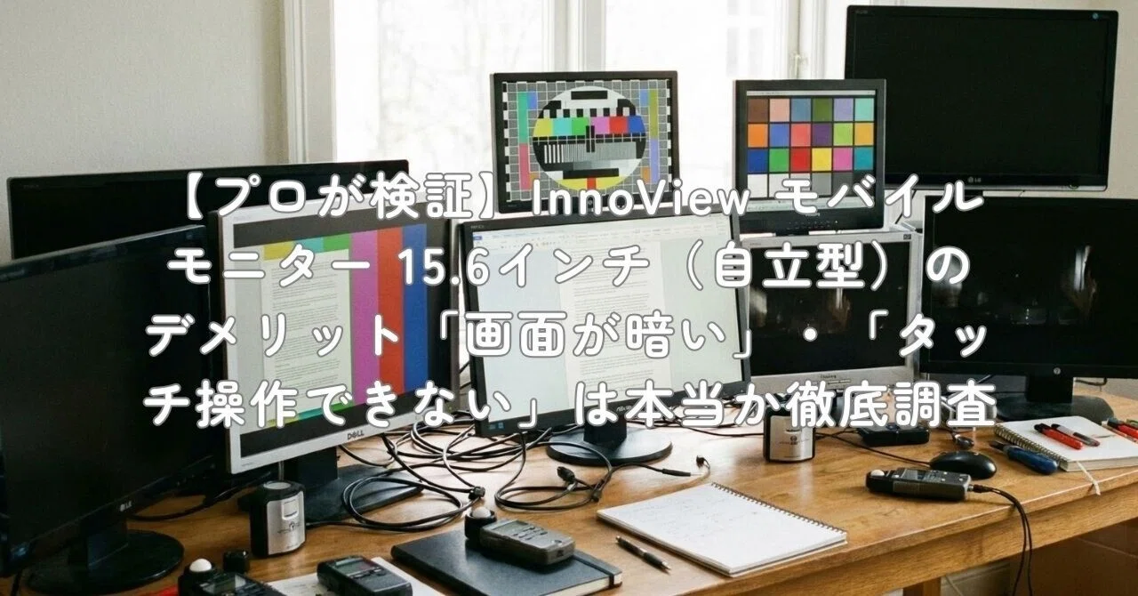 プロが検証】InnoView モバイルモニター 15.6インチ（自立型）の