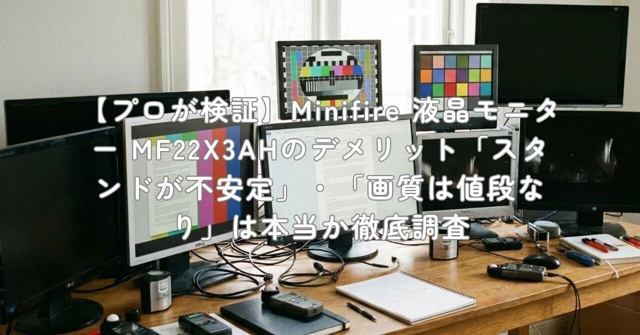 プロが検証】Minifire 液晶モニター MF22X3AHのデメリット「スタンドが