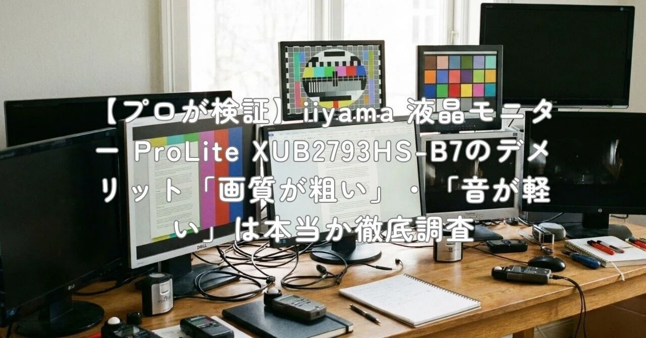 プロが検証】iiyama 液晶モニター ProLite XUB2793HS-B7のデメリット