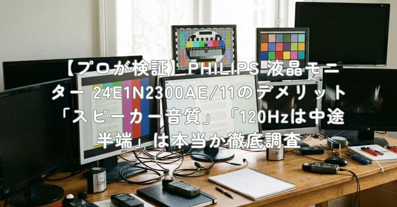 プロが検証】PHILIPS 液晶モニター 24E1N2300AE/11のデメリット