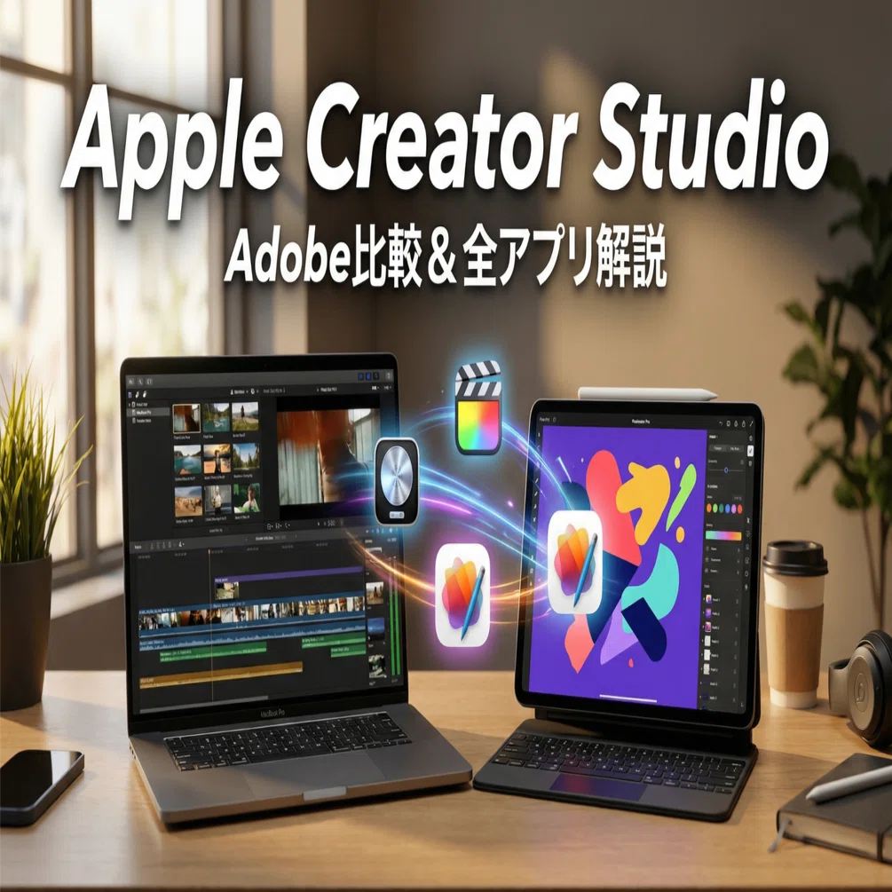Apple Creator Studio徹底解説！Adobeとの違いや全アプリの使い道を深 