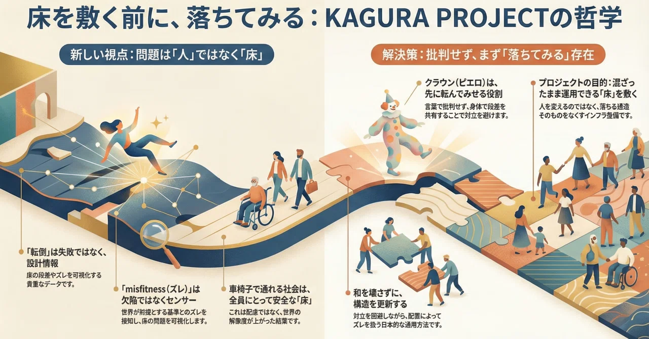 Trying to Fall Before Laying the Floor | KAGURA PROJECT Specification ...