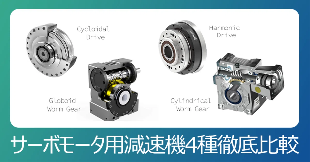 サーボモータ用減速機4種徹底比較：遊星から鼓形ウォームまで｜EasternGear