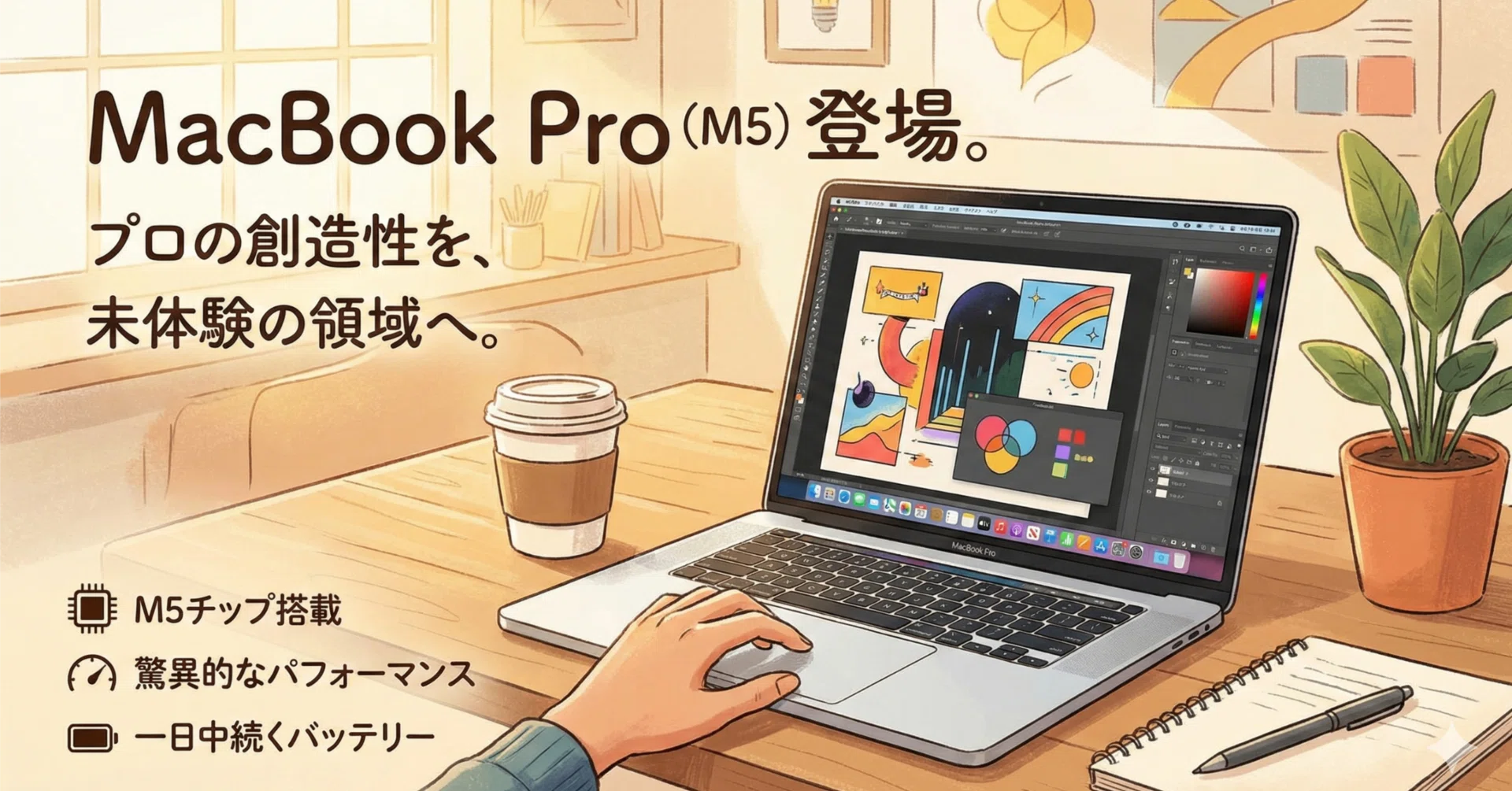 徹底解説】M5搭載MacBook Proは買いか？驚異の24時間バッテリーとAI