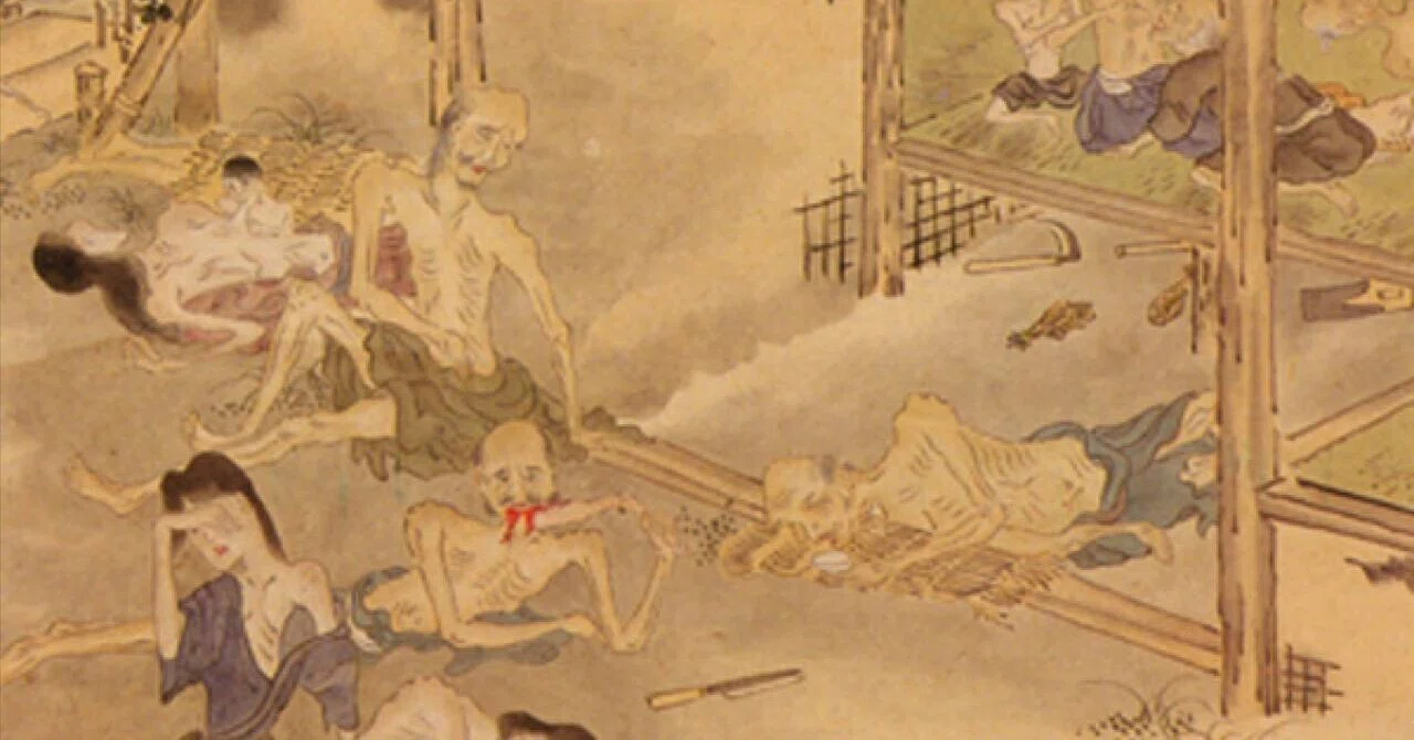 to9524 古い和本 凶荒図録 大飢饉 記録 史料 木版画 動物 人物 古書 蔵出し/凶荒図録 完 飢饉 版画 享保・天明・天保の大飢饉解 小田切