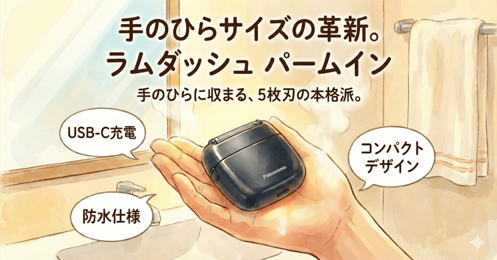 レビュー】「髭を剃る」が「肌を愛でる」に変わる。ラムダッシュ