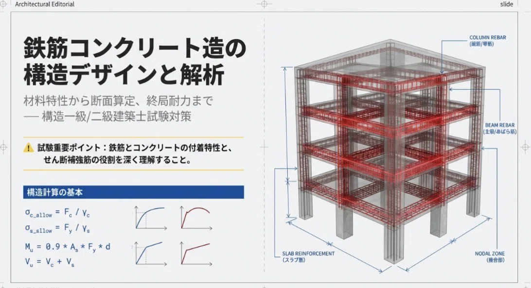 鉄筋コンクリート構造の基礎」【一級建築士・二級建築士】完全講義