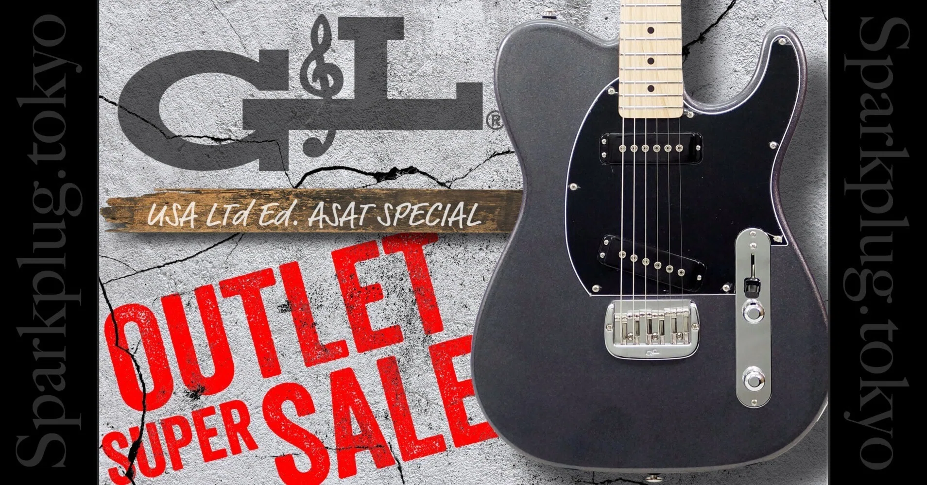 限定のグラファイトメタリックカラーを纏った G&L USA ASAT Special を 限定のグラファイトメタリックカラーを纏った G&L USA ASAT Special を