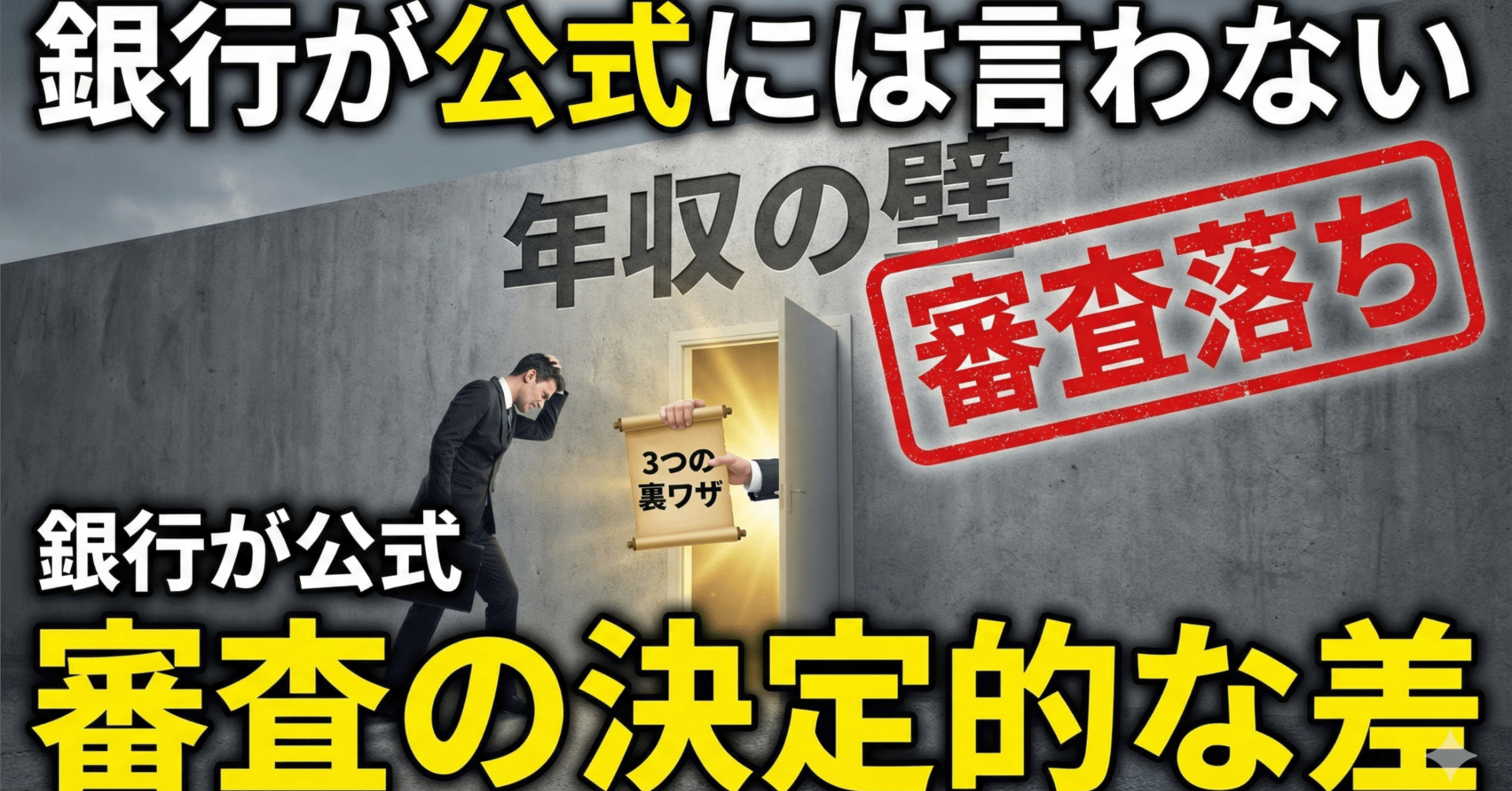 年収◯◯万の壁】銀行が公式には言わない「審査に落ちる人・通る人」の決定的な差と、可決率を上げる3つの裏ワザ｜不動産好きの独り言