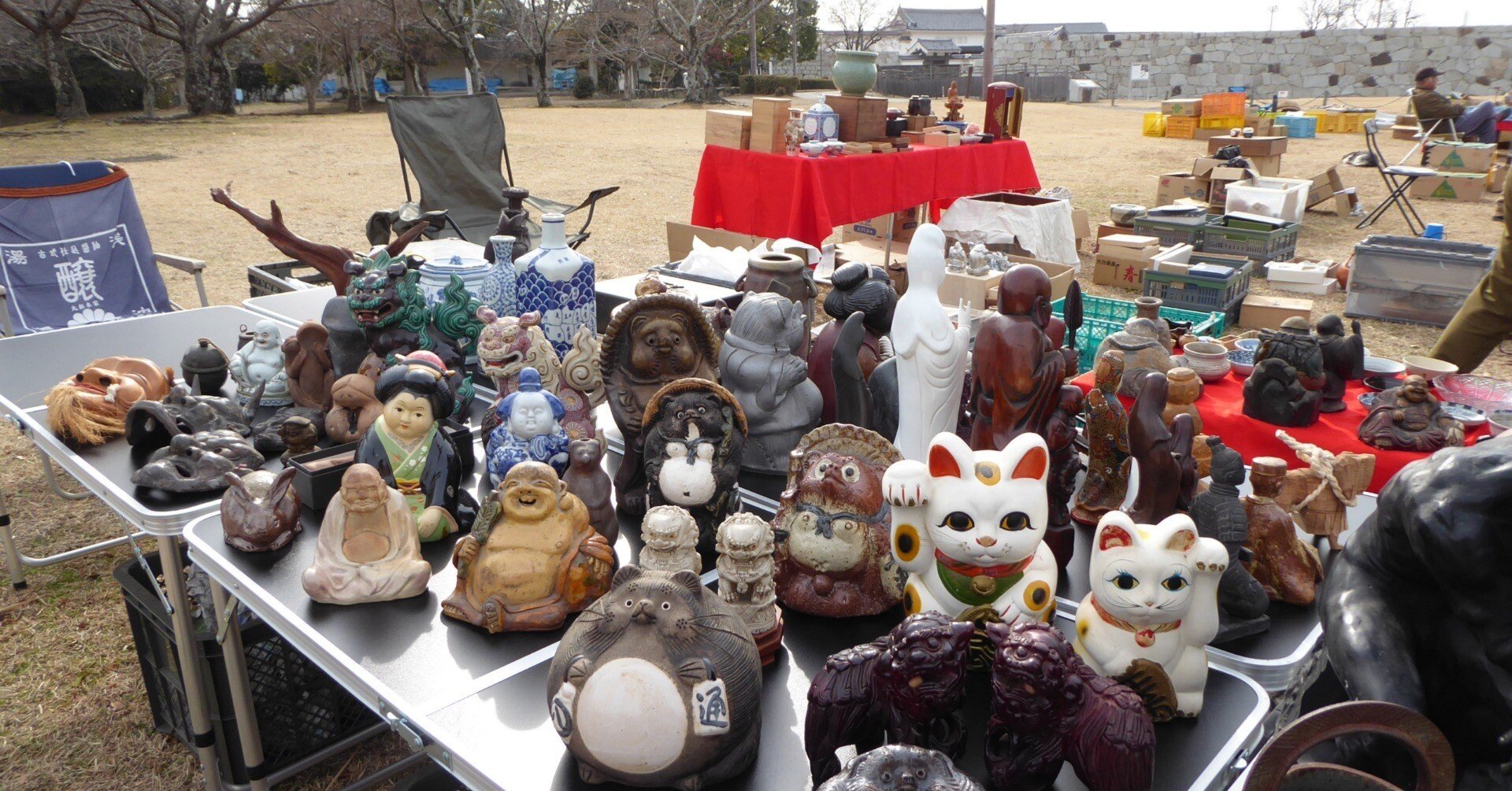 骨董市仕入れ　時代の時期置物　激安骨董品 X501C13-2 写真日記「今年最初の骨董市で見つけたもの」｜ともた