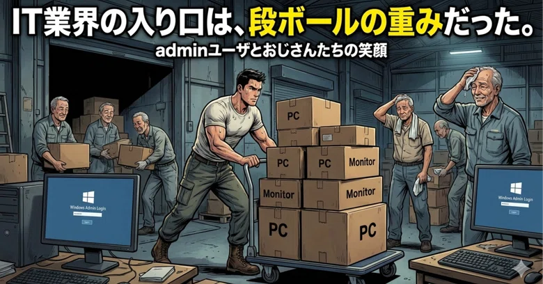 The entrance to the IT industry was the weight of cardboard boxes ...