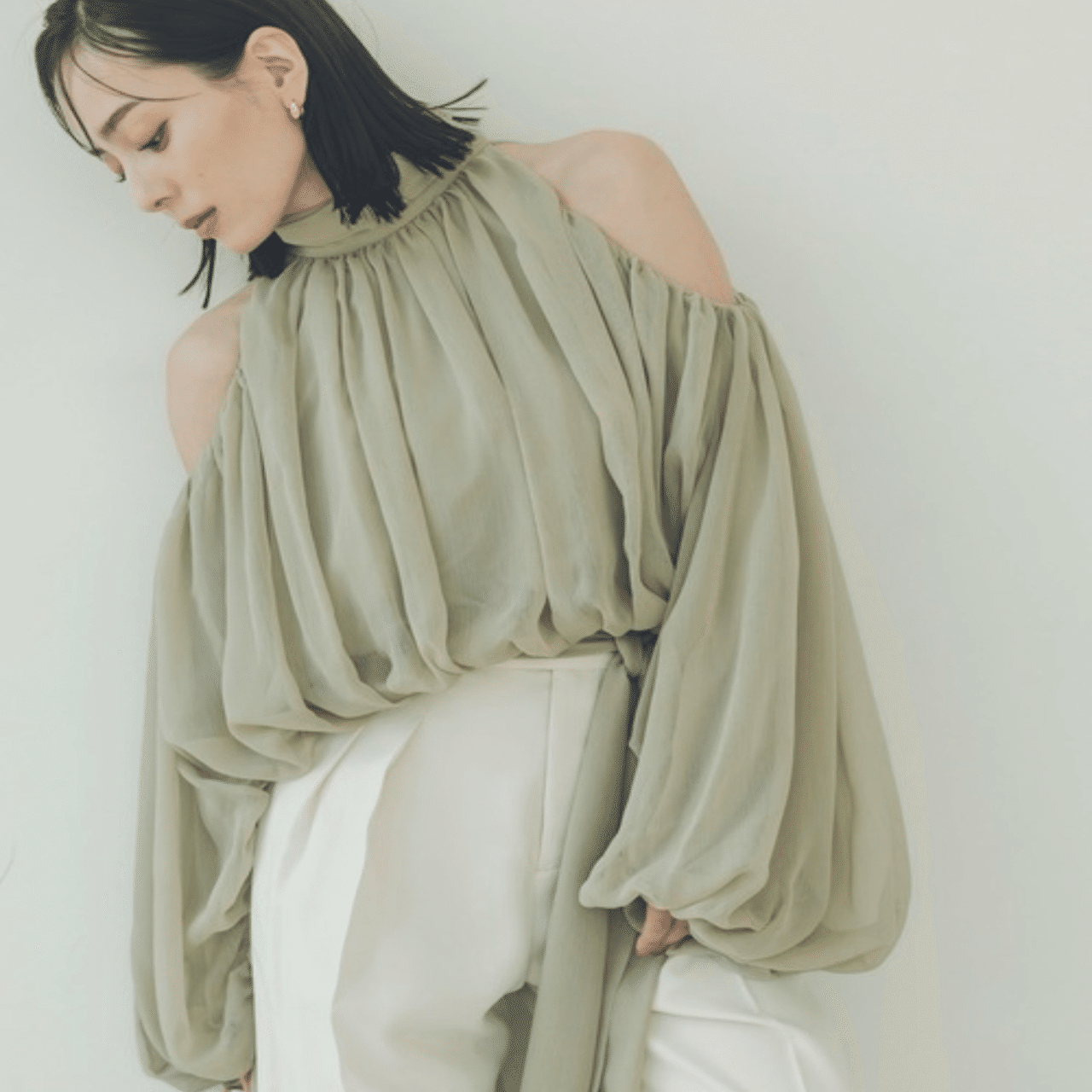 anuans 【ZOZO限定カラー】シフォンボリュームブラウス｜anuans