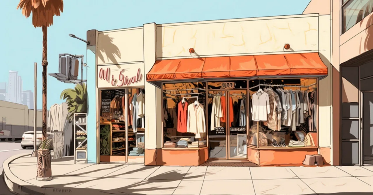 Going to a vintage clothing store｜mothi73
