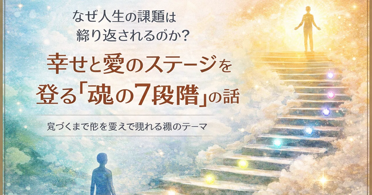 なぜ人生の課題は繰り返されるのか？幸せと愛のステージを登る「魂の7段階」の話｜ゆきよちゃん｜心の縄をほどく専門家｜親と子の心を守るサポート