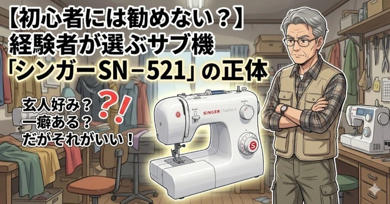 このミシンは初心者には勧めない？ 経験者が選ぶサブ機「シンガー SN 